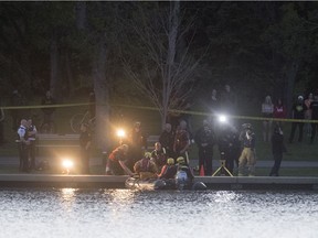 Regina Fire & Protective Services pulled a man's body from Wascana Lake on the evening of May 21, 2020 after initially getting a report of a man who had been swimming and had disappeared.