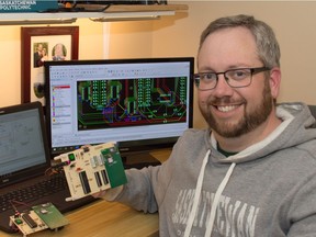 Andrew Ashton is a second year student in Saskatchewan Polytechnic's electronic systems engineering technology program. He designed a modified Cribbage game that can be used by people with reduced vision.