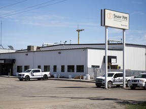 Shaw Pipe is shutting down operations in Regina due to the downturn of the oil and gas market.  Photo taken on Friday, May 29, 2020.