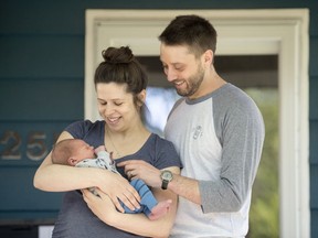 Jennifer and Clinton Ackerman welcomed their first child, William, on May 24.