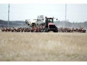 FUTURE USE -REGINA, SASK :  May 12, 2020  --  Farmers continue working in their fields during seeding time east of Regina on Tuesday, May 12, 2020.   TROY FLEECE / Regina Leader-Post