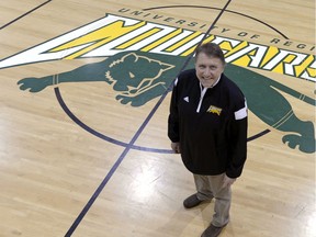 Dick White is shown in 2014, shortly before his retirement following a 34-year association with the University of Regina. He was the U of R's director of athletics from 1995 to 2014.