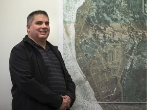 La Loche Mayor Robert St. Pierre in the boardroom of his office in La Loche, SK on Thursday, February 22, 2018.