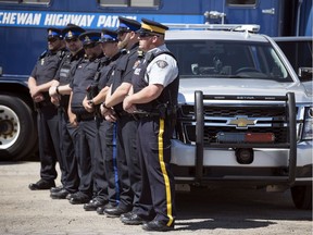 In this photo from June 27, 2018, the Saskatchewan Highway Patrol showed of its new vehicles.