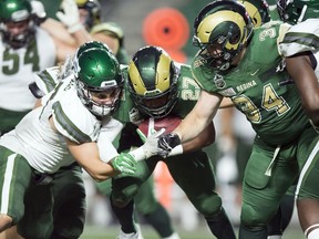 Canada West fall sports have been cancelled due to COVID-19, which is bad news for the University of Regina Rams and University Saskatchewan Huskies, shown last season at Mosaic Stadium.