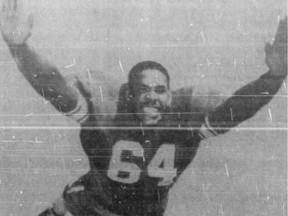 Jim Marshall, a future legend with the Minnesota Vikings, is shown in 1959 as a member of the Saskatchewan Roughriders. Regina Leader-Post files.