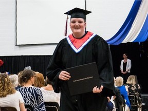 Arn Slaven, graduating from Swift Current Comprehensive High School in 2019. Arn's mother Andrea says her son was a "gentle giant" who sought to help others often before he helped himself.