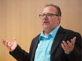 REGINA, SASK : June 27, 2020  -- Tony Fiacco delivers a speech to announce his candidacy for mayor during an event held in an office building in downtown Regina, Saskatchewan on June 27, 2020. BRANDON HARDER/ Regina Leader-Post