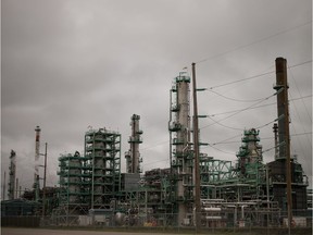 The Co-op Refinery in Regina, Saskatchewan is seen on June 29, 2020. Workers from Unifor Local 594 are set to start returning in the coming weeks.