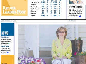 Beginning June 22, 2020, the Regina Leader-Post is moving to an online only edition on Monday.