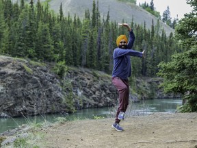 Performing the bhangra dance is one of Gurdeep Pandher's many passions.