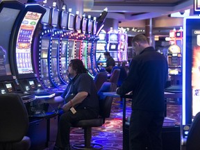 Crews prepare machines at Casino Regina before it opens tomorrow in Regina on Wednesday, July 8, 2020. The casino is able to open on Thursday, July 9, 2020 as part of the re-opening plan from the government of Saskatchewan.
