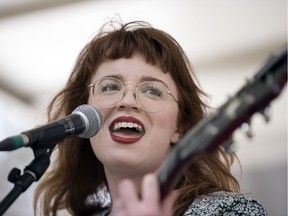 Megan Nash, pictured performing at the 2019 Regina Folk Festival in Victoria Park.