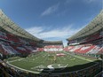 Mosaic Stadium is shown in 2017 before the first Labour Day Classic at the new facility.