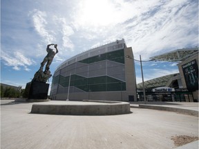 Mosaic Stadium sits empty on Monday, when the cancellation of the 2020 CFL season was announced.