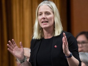 Infrastructure Minister Catherine McKenna responds to a question during Question Period in the House of Commons Tuesday, February 4, 2020 in Ottawa.