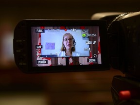 Karina Gould, Minister of International Development, holds a press conference via videoconference on Parliament Hill in Ottawa on Thursday, Aug. 6, 2020, regarding Canada's humanitarian aid to Lebanon following the explosion in Beirut.