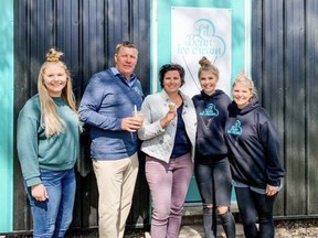 A photo was shared on Aug. 9, 2020 on Facebook, capturing Premier Scott Moe, wife Krista and the operators of Lil Bean Ice Cream in Rosthern — with none of them wearing protective masks that have become recommended during the COVID-19 pandemic.