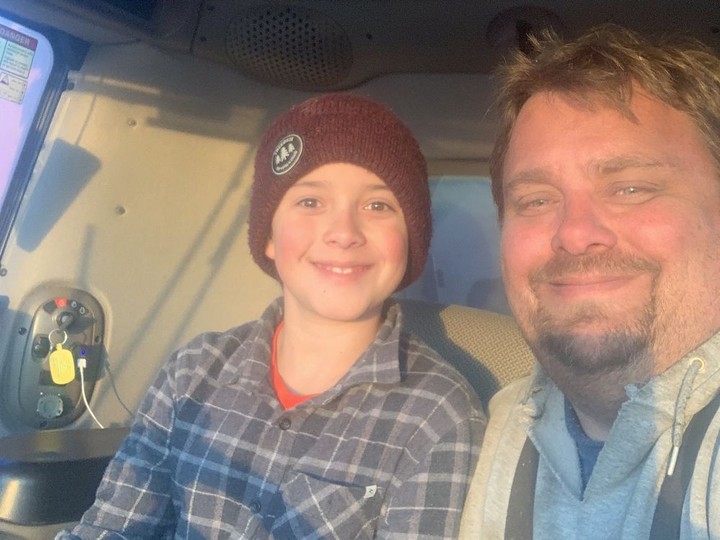  Mike Bryant (right) with his son Wes. Wes, 11, was helping him on the family farm, said his father Mike Bryant. Wes and his sister Tessa, 7, were killed by their mother in North Battleford, Sask., in June 2020. Supplied family photo/Mike Bryant.