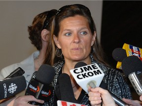 Sandra Morin pictured in file photo from 2009, when she was an MLA in the NDP Opposition.