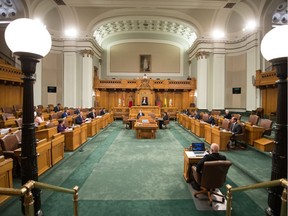 MLAs worked late into the night on Tuesday after the Opposition claims it was "punished" for going overtime on debate regarding Bill 70.