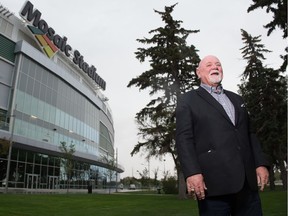 The cancellation of the 2020 season has left many fans of the Saskatchewan Roughriders, like former president and CEO Jim Hopson (pictured), on the outside of Mosaic Stadium on Labour Day weekend.