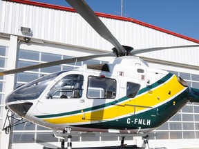 A Phoenix-Heli-Flight out of Fort McMurray was used in the rescue near Black Lake of a 26-year-old canoeist from Saskatoon on Sept. 16, 2020.