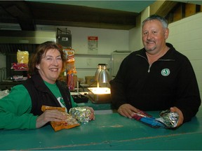 Earl Stuart and his wife Lyn are shown in the kitchen of the Rider Snack concession at Taylor Field in 2007. The Stuarts ran the concessions at the stadium from 1970 to 2007.
