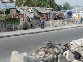 Rob Vanstone's photo of a street in Port-au-Prince, Haiti, one year after a devastating earthquake.