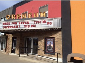 The Orpheum Theatre in Estevan, which has been owned by Jocelyn and Alan Dougherty since 1998. Photo courtesy Jocelyn Dougherty.