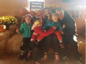 Nensi and Roman Gershkovich are keeping their two school-aged children out of the classroom this year because of the COVID-19 pandemic. From left to right are their children Olivia, Celine and Megan.