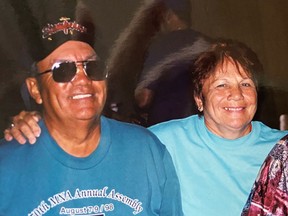 Clarence LaPlante, pictured here with his sister Julia Hazell, was a resident of Calgary for nearly 40 years. He died on Oct 16, shortly after contracting COVID-19. Submitted photo