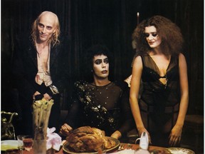 A scene from the film The Rocky Horror Picture Show, which will be screened in Regina Oct. 31 along with a Sterling Products shadow cast acting on stage.