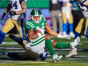 Saskatchewan Roughriders defensive lineman Chad Geter is one of the CFL team's players' association representatives.