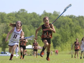 The Saskatchewan Lacrosse Association hopes that scenes like this, from Ontario, will soon be common in this province as they work to build women's field lacrosse.