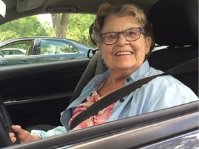 G. Helen Vanstone-Mather (Rob Vanstone's mom) with her new car in 2016.