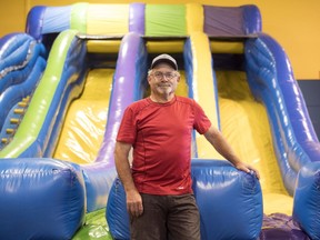 Darwin Holfeld poses for a photo at Dino Bouncers on June 11, 2020.