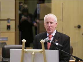 Ward 2 Councillor Bob Hawkins during a swearing in ceremony of the 2020 - 2024 city council at City Hall.