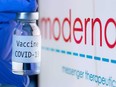 Moderna said it would file requests for emergency authorization of its COVID-19 vaccine in the United States and Europe today.