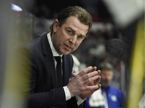 Regina-born Jamie Heward, shown in 2017 as an assistant coach with the WHL's Swift Current Broncos, has joined the AHL's Henderson Silver Knights as an assistant coach. Henderson is the Vegas Golden Knight's chief minor-league affiliate.