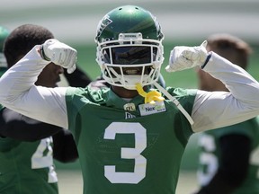 Defensive back Nick Marshall is back for the 2021 season after leading the Roughriders with five interceptions in 2019.