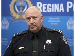 Regina Police Chief Evan Bray notes that the frequency of domestic conflict has increased during the COVID-19 pandemic period.