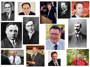 A collage of leaders of the Liberal Party of Saskatchewan.