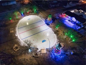 Alan Batters created an outdoor rink on his property in Kipling, SK to honour the memory of his son Benjamin and to help raise spirits in the community.