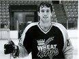 Ray Ferraro is shown with the Brandon Wheat Kings, for whom he scored a WHL-record 108 goals during the 1983-84 season. Don Healy/Regina Leader-Post.