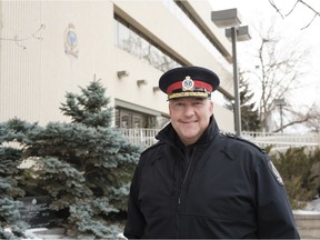 Evan Bray, chief of Regina Police Service at RPS Headquarters on Dec. 7, 2020.