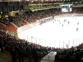 WHL small-market teams such as the Moose Jaw Warriors, shown playing their first game at Mosaic Place on Sept. 3, 2011, are feeling the impact of COVID-19. Matthew Gourlie/Moose Jaw Times-Herald.