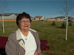 Theresa Stevenson in the park in Lakeridge in the city's northwest that would be named for her and her work with the Chili for Children program. Bryan Schlosser files