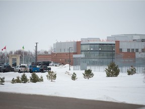 The Regina Correctional Centre in Regina, Saskatchewan on Jan. 5, 2020.