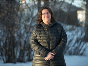 Joanne Weber, artistic director of Deaf Crows Collective in Regina and assistant professor of education at the University of Alberta, stands near her home in Regina, Saskatchewan on Jan. 9, 2020.